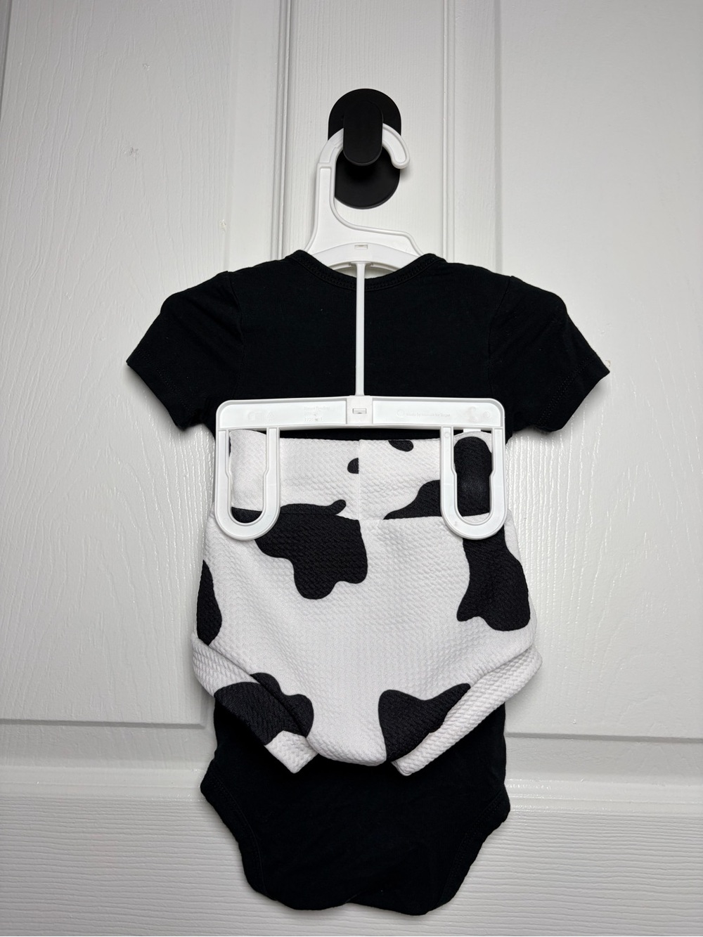 Kyte Baby Midnight Bamboo Bodysuit Cow Print Bummies Outfit 3-6M